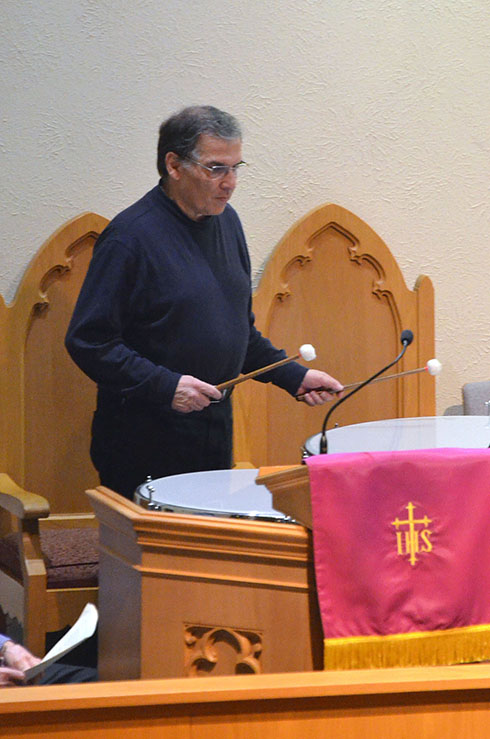 James Catalano on Timpani