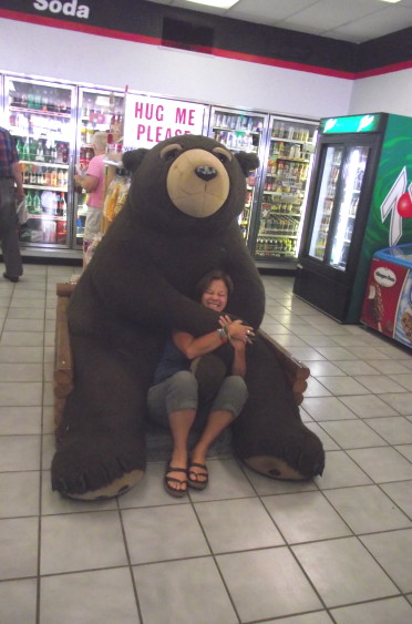 Connie Starkey with Bear