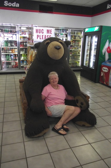 Connie Wood with Bear