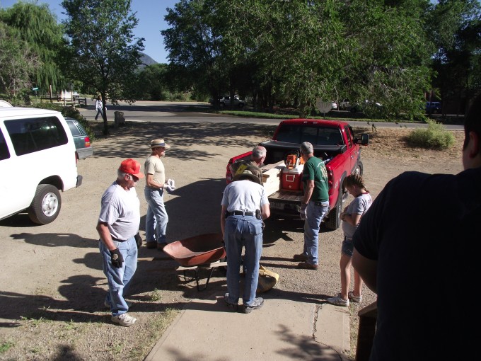 Unloading Truck at Towaoc