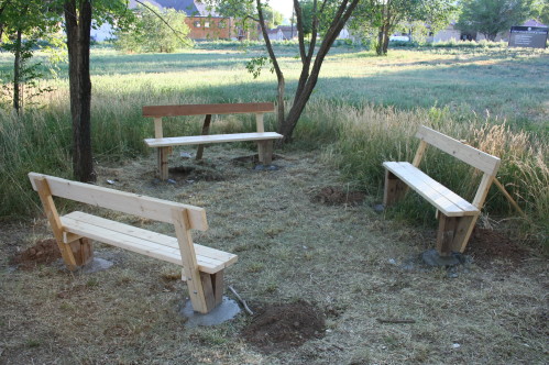 Three Benches for Group Worship/Conversation