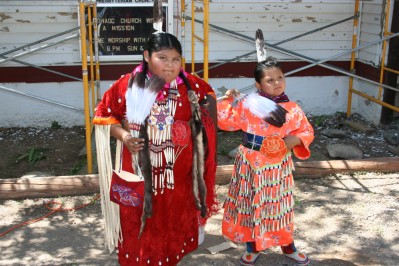 Aliyah & Layla in Pow-Wow Dress