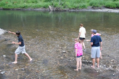 Wading in the Cool Water