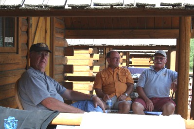 Steve, Keith & Jack Relax at the KOA
