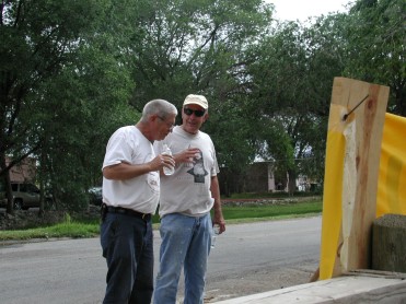 LeRoy & Jim take a Water Break While Discussing the Next Step