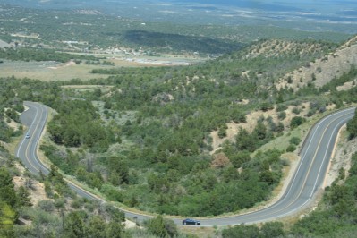 Mesa Verde Scenery, Winding Road