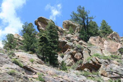 Scene Decending Pikes Peak