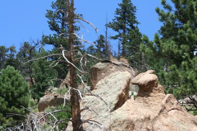 Scene Decending Pikes Peak