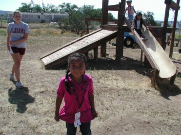 Caitlyn & Child on Playground