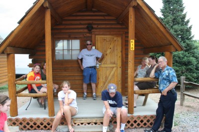 Some of Mission Team Relaxing at a Cabin