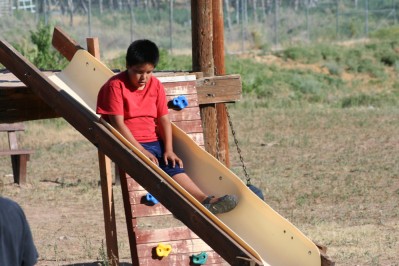 Child on Slide