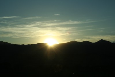 Sun Setting Over Ute Mountain