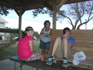 Hayli, Connie & Matt Taking a Break