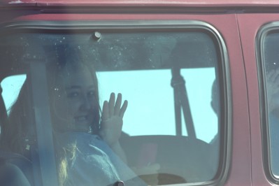 Heather Through Van Window