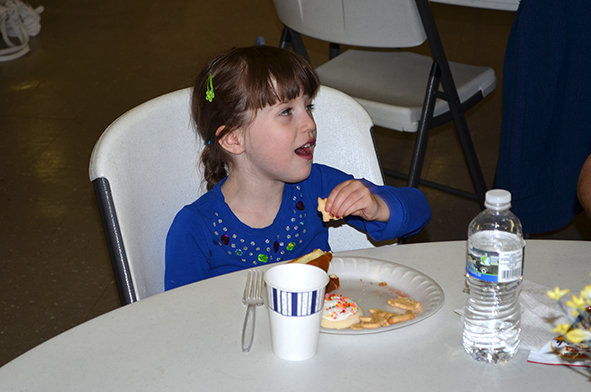 Child Eating Lunch