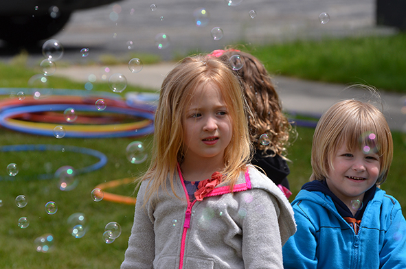 Children at Bubble Time