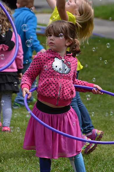 Child at Bubble Time