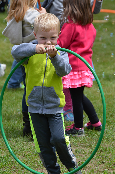 Child at Bubble Time