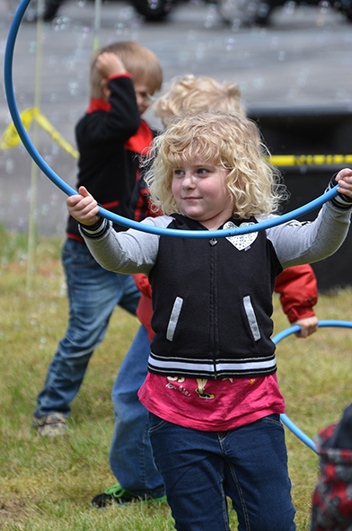 Child at Bubble Time