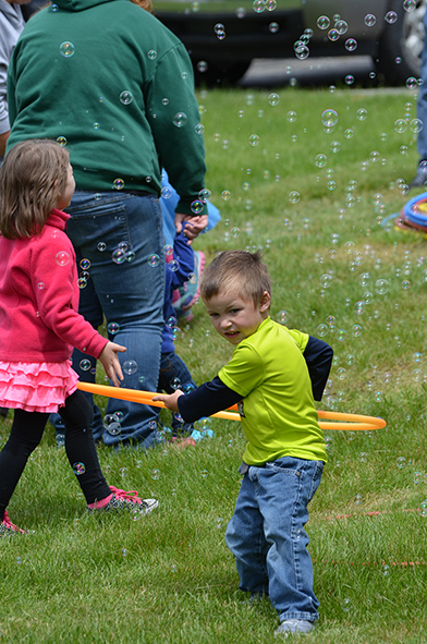 Child at Bubble Time