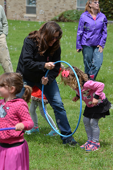 Child at Bubble Time