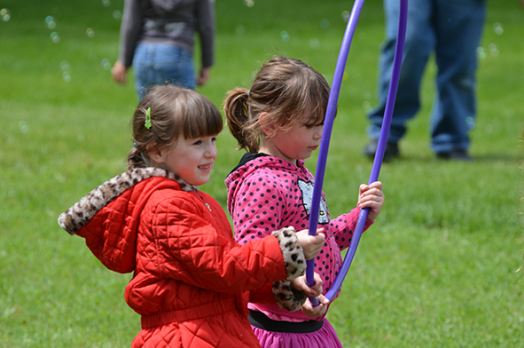 Children at Bubble Time