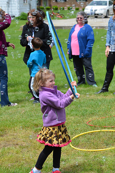 Child at Bubble Time