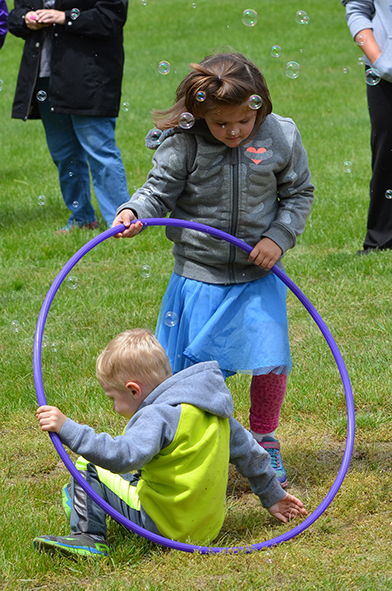 Child at Bubble Time