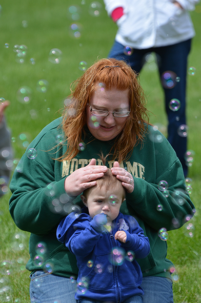 Child at Bubble Time