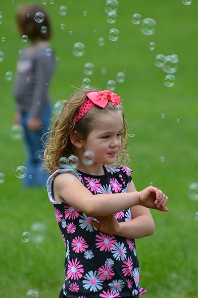 Child at Bubble Time