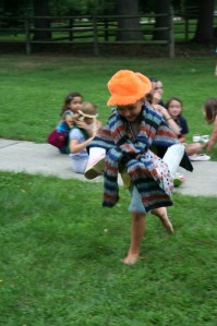 Kids in a "Clothes Race"