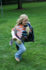 Kids in a "Clothes Race"