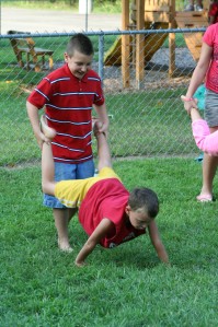 Human Wheelbarrow Race