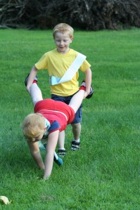 Human Wheelbarrow Race