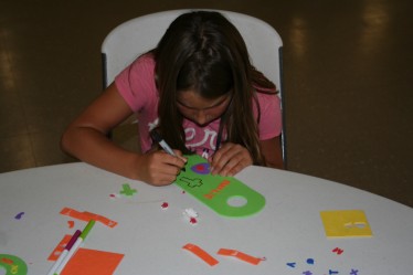 Girl Making Craft