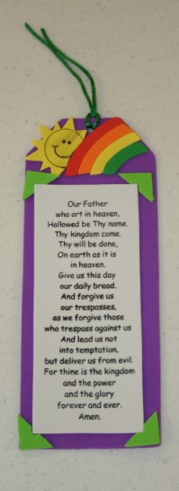 Bookmark with "The Lord's Prayer"