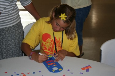 Girl Making Craft