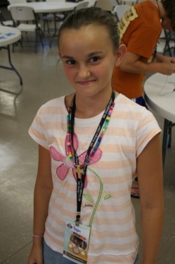 Girl Showing Necklace