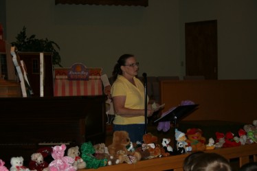 VBS Director Giving Instructions to Children