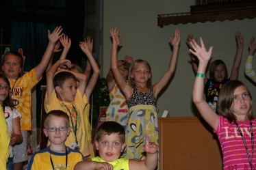 Children Practice Singing