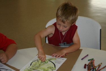 Children Working on Crafts