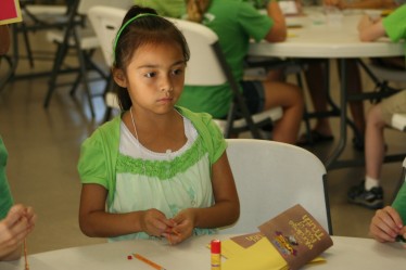 Child Working on Craft