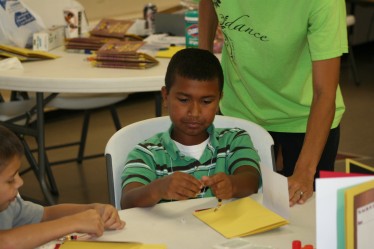 Child Working on Craft