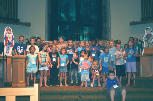 Children on Stage Singing