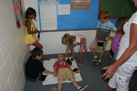 Children Acting Out "Serving Friends"