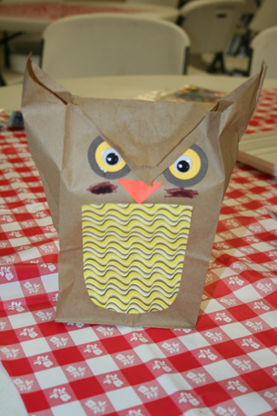 Owl "Popcorn Pal Bag"