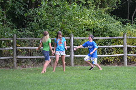 Boy Prepares for Sneak Attack