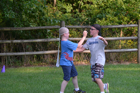 Boys Squaring Off