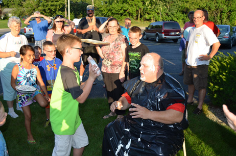 Paul Getting Hit with Pie