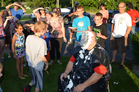 Paul Getting Hit with Pie